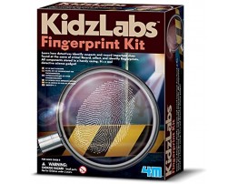 4M KidzLabs Fingerprint Kit Spy Forensic Science Lab Educational STEM Toys Gift for Kids & Teens Boys & Girls