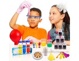 Awefrank Science Kit for Kids DIY STEM Educational Toys for Kids 30 Science Lab Experiments Pretend Play Scientist for Boys Girls Age 3+ 53PCS