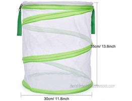 Butterfly Habitat Insect Cage Round Pop Up Mesh Net 12 x 14 Inches Tall with Side and Top Windows