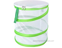 Butterfly Habitat Insect Cage Round Pop Up Mesh Net 12 x 14 Inches Tall with Side and Top Windows
