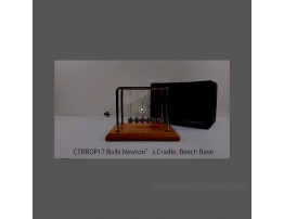 CERROPI 7 Balls Newton's Cradle -11 Inch Beech Base