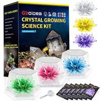 Crystal Growing Kit for Kids Stem Projects for Kids Ages 8-12 Crystals Grow Fast in 3-7 Days Exciting and Enriching Science Kits for Kids 4-6 Cool Toys for 7 8 9 10 Year Old Boys and Girls