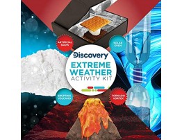 Discovery Kids Extreme Weather Stem Science Kit by Horizon Group Usa Perform 4 Science Fair Experiments Tornado Vortex Erupting Volcano Solar Oven & Artificial Snow