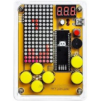 DIY Soldering Project Game Kit Retro Classic Electronic Soldering Kit with 5 Retro Classic Games and Acrylic Case Idea for STEM High School Family Education Friends by Etoput