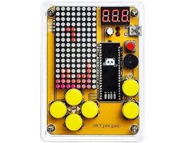 DIY Soldering Project Game Kit Retro Classic Electronic Soldering Kit with 5 Retro Classic Games and Acrylic Case Idea for STEM High School Family Education Friends by Etoput