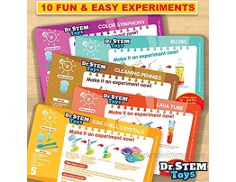 Dr. STEM Toys Kids First Chemistry Set Science Kit 28 Pieces Includes Ten Experiments Goggles Test Tubes All in a Storage Bucket