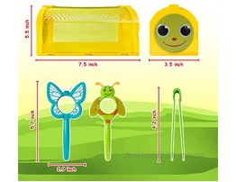 ESSENSON Bug Catcher Kit Outdoor Toy Gift for 3 4 5 6 7 8+ Year Old Boys Girls Kids 2 Pcs Critter Cage Butterfly Bug House Outdoor Explorer Kit with Whistles for Backyard Exploration