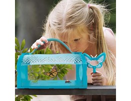 ESSENSON Bug Catcher Kit Outdoor Toy Gift for 3 4 5 6 7 8+ Year Old Boys Girls Kids 2 Pcs Critter Cage Butterfly Bug House Outdoor Explorer Kit with Whistles for Backyard Exploration