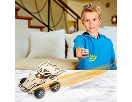 iValea Toys for 6-10 Year Old Boys Gifts STEM Projects for Kids Ages 8-12 DIY Wooden Wireless Remote Control Car Building Science Experiment Kit Educational Stem Toys for Kids 6-12 Teens