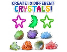 Learn & Climb Crystal Growing kit for Kids. Science Experiment Kit 10 Crystals! Great Crafts Gift for Girls and Boys Ages 6,7,8,9,10