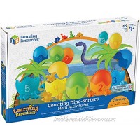 Learning Resources Counting Dino-Sorters Math Activity Set Dinosaur Sorting Toy 65 Pieces Ages 3+