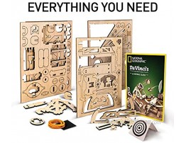 NATIONAL GEOGRAPHIC Construction Model Kit – Build 3 Wooden 3D Puzzle Models Learn about Da Vinci’s Improved Designs Craft Kits are a Perfect Gift for Girls and Boys an AMAZON EXCLUSIVE Science Kit