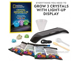 NATIONAL GEOGRAPHIC Geology Bundle 3 Rock Fossil and Crystal Kits Grow Crystals Start a Rock Mineral & Fossil Collection & Dig Up 15 Real Gemstones Great STEM Science Kit for Boys and Girls
