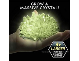 NATIONAL GEOGRAPHIC Jumbo Crystal Growing Kit Grow a Giant Glow in the Dark Crystal in a Few Days with this Crystal Making Kit Up To 3x Larger Than Our Standard Crystals Great Science Kit for Kids