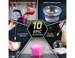 NATIONAL GEOGRAPHIC Magic Chemistry Set Perform 10 Amazing Easy Tricks with Science Create a Magic Show with White Gloves & Magic Wand