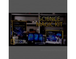NATIONAL GEOGRAPHIC Magic Chemistry Set Perform 10 Amazing Easy Tricks with Science Create a Magic Show with White Gloves & Magic Wand