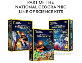NATIONAL GEOGRAPHIC Stunning Chemistry Set Mega Science Kit with Over 15 Easy Experiments Make a Volcano Launch a Rocket Create Fizzy Reactions & More STEM Toy an Exclusive Science Kit