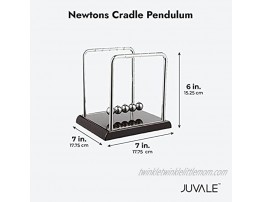 Newtons Cradle Pendulum Kinetic Swinging Balls for Office Desk Decoration 7 x 7.1 x 5.9 in