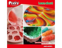 Playz Edible Candy! Food Science STEM Chemistry Kit 40+ DIY Make Your Own Chocolates and Candy Experiments for Boy Girls Teenagers & Kids Ages 8 9 10 11 12 13+ Years Old
