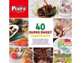Playz Edible Candy! Food Science STEM Chemistry Kit 40+ DIY Make Your Own Chocolates and Candy Experiments for Boy Girls Teenagers & Kids Ages 8 9 10 11 12 13+ Years Old