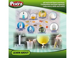 Playz STEM A+ Kids Chemistry Junior Experiments & Reactions Science Lab Kit 32+ Experiments 36 Page Laboratory Guide and 27+ Tools & Ingredients for Boys Girls Teenagers & Kids