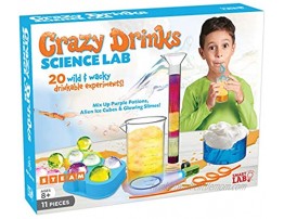 SmartLab Toys Crazy Drinks Science Lab 11Piece 20 Experiments Includes UV Light & 2 Crazy Drink Straws!