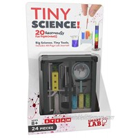 SmartLab Toys Tiny Science 24 Pieces 20 Experiments Includes Travel Case and Instruction Book 2018 Dr. Toy Best Picks