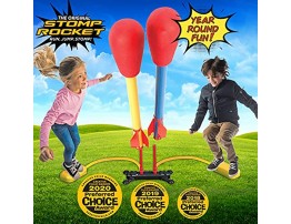 Stomp Rocket The Original Dueling Rockets Launcher 4 Rockets and Toy Rocket Launcher Outdoor Rocket STEM Gift for Boys and Girls Ages 5 Years and Up Great for Year Round Play