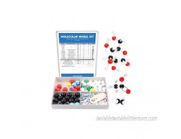 Swpeet 125 Pcs Molecular Model Kit for Inorganic & Organic Molecular Model Teacher and Student Kit 54 Atoms & 70 Links & 1 Short Link Remover Tool Science Toys