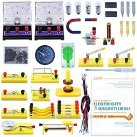 Teenii STEM Physics Science Lab Basic Circuit Learning Starter Kit Electricity and Magnetism Experiment for Kids Junior Senior High School Students Electromagnetism Elementary Electronics LERBOR