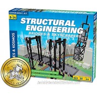 Thames & Kosmos Structural Engineering: Bridges & Skyscrapers | Science & Engineering Kit | Build 20 Models | Learn about Force Load Compression Tension | Parents' Choice Gold Award Winner Blue