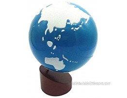 Baby Earth Globe Toys Montessori Earth Globe Plastic and Wood Material Learn to Know World Children Early Learning Teaching Aids Multicolor