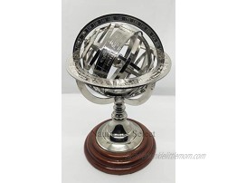 Brass Finish Armillary Sphere Globe Nautical Astrolabe Garden Armillary Zodiac Sphere Globe – Nautical Home Decor | Nautical's Select Nickel 9