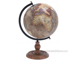 Deco 79 Metal Wood Globe 21 by 14-Inch