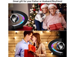 Gresus Magnetic Levitation Floating World Map Globe with C Shape Base Floating Globe with LED Lights Great Fathers Students Teacher Business Boyfriend Birthday Gift for Home Office Desk Decoration