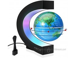 Magnetic Levitating Globe with LED Light MECO Floating Globes World Desk Gadget Decor in Office Home Display Frame Stand Cool Tech Gift for Men Father Boys Colleague Birthday Gifts for Kids
