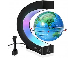 Magnetic Levitating Globe with LED Light MECO Floating Globes World Desk Gadget Decor in Office Home Display Frame Stand Cool Tech Gift for Men Father Boys Colleague Birthday Gifts for Kids