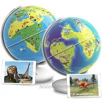 Orboot by PlayShifu Earth and World of Dinosaurs app Based Set of 2 Interactive AR Globes for STEM Learning at Home