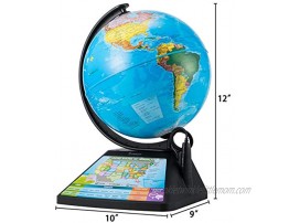 Oregon Scientific SG268R Smart Globe Adventure AR Educational World Geography Kids Learning Toy Black