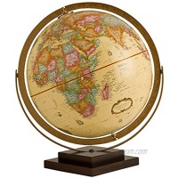 Replogle Globes Revolution Globe 12 inch Antique Style Globe with Stand Current & Updated with 1000's of Locations Gyromatic Full Swing Movement Decorative World Globe for Home & Office