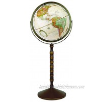 Replogle Treasury Antique Floor Model World Globe Raised Relief 12 Diameter