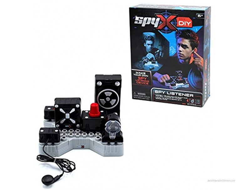 SpyX DIY Listener Listen In On Secret Conversations! STEM Educational Science Kit To Make Your Own Real-Working Spy Listening Device. Do It Yourself Electronic Spy Toy Gadget