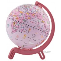 Waypoint Geographic Giacomino Kids Pink Animals 6-inch Globe Up to Date Miniature Globe for Kids Pink
