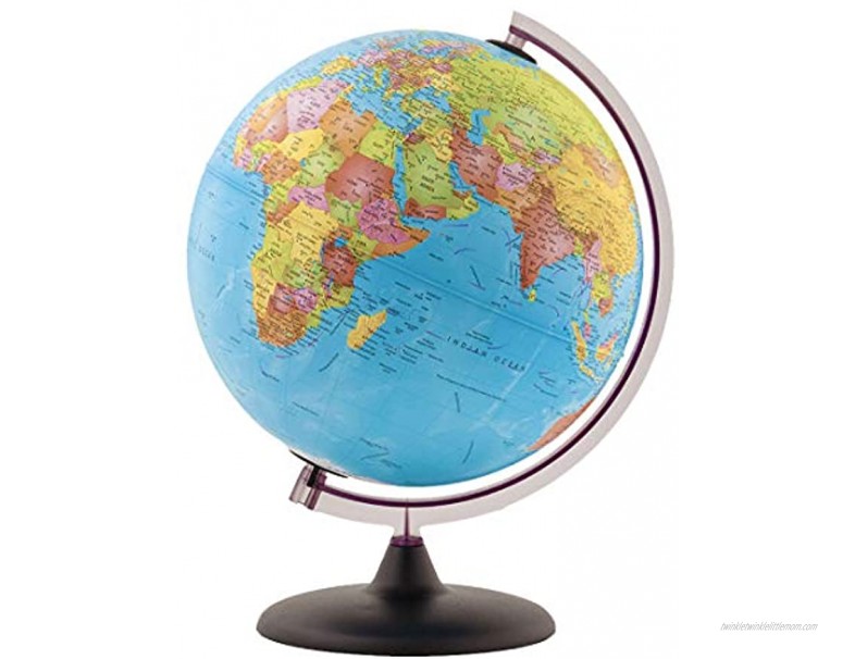 Waypoint Geographic World Globe for Kids 10” Little Adventurer Blue Ocean Globe with Stand Up to Date Cartographic Features Perfect for Desk Classroom and Small Space Décor