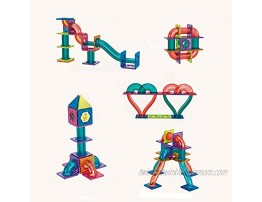115 Piece Pipe Magnetic Marble Run Building Set -3D Magnetic Tiles Ball Track -Educational Construction STEM And Fun Learning Creativity Games Toys Gifts For Kids Boys Girls Age 3 4 5 6 7 8 Years Old