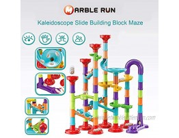 93Pcs Marble Run Set Building Blocks with 30 Glass Marbles for Kids Girls Boys Toys Stem Maze Educational Race Game Birthday Gifts LargeA
