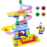BananMelonBM Marble Run for Kids Toy 203 PCS Marble Run Race Track Compatible Building Block Construction Toys for Children STEM Toy Game Set for Boy Girl Ages 3 4 5 6 7 8 Year-Old