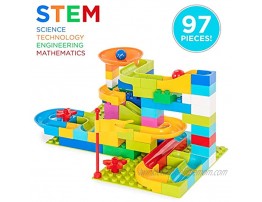 Best Choice Products 97-Piece Marble Maze Run Racetrack Puzzle Construction Game Set STEM Toy w  4 Balls
