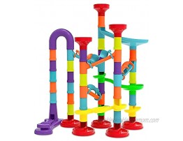 Marble Run Maze Race Game Glass Marbles for Kids Age 3 4 5 6 Boys Girls Educational Preschool Toys Block Toy Set As Xmas Birthday Present Festival Gifts