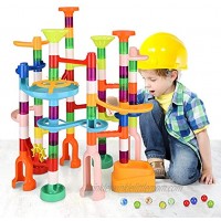 Marble Run,135 PCS Marble Maze Building Block Toys Gravitrax Marble Set for Kids,STEM Learning Toys Marble Track Race Tower Model Creative Birthday Gift with 60 Marbles for Boys & Girls 3 4 5 6 7 8 9